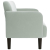 Sofa dwuosobowa Jasnoszara 109 cm Aksamit