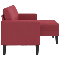 Sofa 2-osobowa z szezlongiem w kształcie litery L