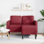 Sofa 2-osobowa z szezlongiem w kształcie litery L