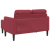 Sofa 2-osobowa z szezlongiem w kształcie litery L