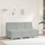 Sofa Fotel Jasnoszary 55 cm Aksamit