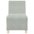 Sofa Fotel Jasnoszary 55 cm Aksamit