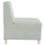 Sofa Fotel Jasnoszary 55 cm Aksamit