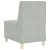 Sofa Fotel Jasnoszary 55 cm Aksamit