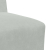Sofa Fotel Jasnoszary 55 cm Aksamit