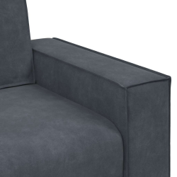 Sofa Fotel Ciemnoszary 59 cm Aksamit