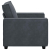 Sofa Fotel Ciemnoszary 59 cm Aksamit