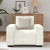 Sofa Fotel Kremowy 59 cm Aksamit
