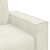 Sofa Fotel Kremowy 59 cm Aksamit