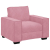 Sofa Fotel Różowy 59 cm Aksamit
