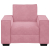 Sofa Fotel Różowy 59 cm Aksamit
