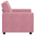 Sofa Fotel Różowy 59 cm Aksamit