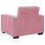 Sofa Fotel Różowy 59 cm Aksamit