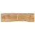 Blat stołu, 180x40x2,5 cm, naturalna krawędź, lite drewno mango