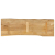 Blat stołu, 140x40x2,5 cm, naturalna krawędź, lite drewno mango