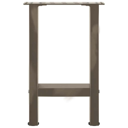 Nogi do stolika kawowego, naturalna stal, 2 szt., 28x(42-43) cm