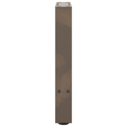 Nogi do stolika kawowego, naturalna stal, 2 szt., 28x(42-43) cm