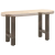 Nogi do stolika kawowego, naturalna stal, 2 szt., 28x(42-43) cm