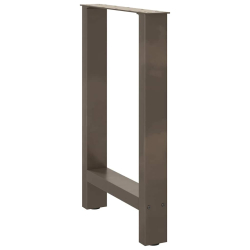 Nogi do stolika kawowego, naturalna stal, 2 szt., 60x(72-73) cm