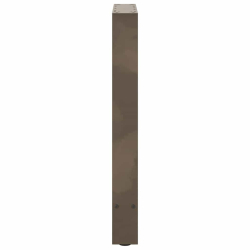 Nogi do stolika kawowego, naturalna stal, 2 szt., 60x(72-73) cm