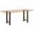 Nogi do stolika kawowego, naturalna stal, 2 szt., 60x(72-73) cm