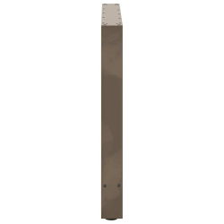 Nogi do stolika kawowego, naturalna stal, 2 szt., 70x(72-73) cm
