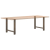 Nogi do stolika kawowego, naturalna stal, 2 szt., 70x(72-73) cm