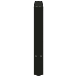 Nogi do stolika kawowego, czarne, 2 szt., 50x(42-43) cm, stal