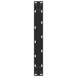 Nogi do stolika kawowego, czarne, 2 szt., 50x(42-43) cm, stal