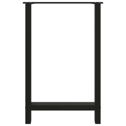 Nogi do stolika kawowego, czarne, 2 szt., 60x(90-91) cm, stal