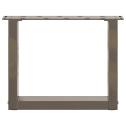 Nogi do stolika kawowego, 2 szt., naturalna stal, 30x(30-31) cm