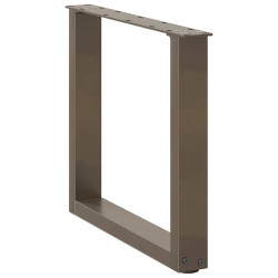 Nogi do stolika kawowego, 2 szt., naturalna stal, 50x(42-43) cm