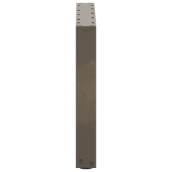 Nogi do stolika kawowego, 2 szt., naturalna stal, 50x(42-43) cm