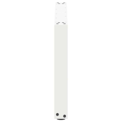 Nogi do stolika kawowego, 2 szt., białe, 70x(42-43) cm, stal