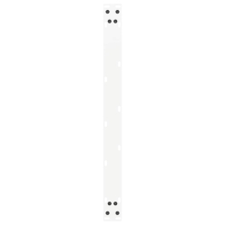 Nogi do stolika kawowego, 2 szt., białe, 70x(42-43) cm, stal