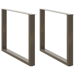 Nogi do stolika kawowego, 2 szt., naturalna stal, 100x(72-73)cm