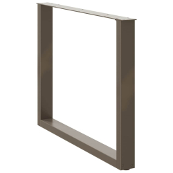 Nogi do stolika kawowego, 2 szt., naturalna stal, 100x(72-73)cm
