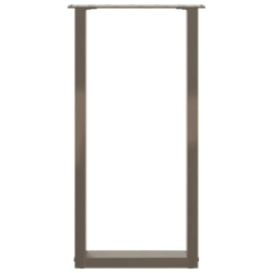 Nogi do stolika kawowego, 2 szt., naturalna stal, 28x(72-73) cm