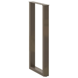 Nogi do stolika kawowego 2 szt. naturalna stal 50x(100-101) cm