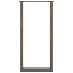 Nogi do stolika kawowego 2 szt. naturalna stal 50x(100-101) cm