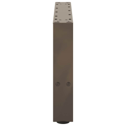 Nogi do stolika kawowego, naturalna stal, 2 szt., 50x(30-31) cm