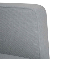 Sofa Fotel z Podłokietnikami Jasnoszary 53 cm Tkanina