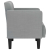 Sofa Fotel z Podłokietnikami Jasnoszary 53 cm Tkanina