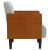 Sofa Fotel z Podłokietnikami Jasnoszary 55 cm Aksamit
