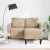 Sofa 2-osobowa z szezlongiem w kształcie litery L, jasnoszara