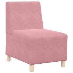 Sofa Fotel Różowy 55 cm Aksamit