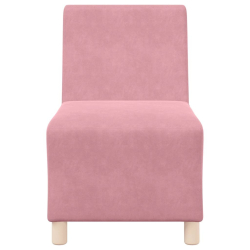 Sofa Fotel Różowy 55 cm Aksamit