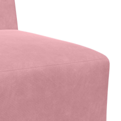 Sofa Fotel Różowy 55 cm Aksamit