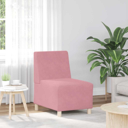 Sofa Fotel Różowy 55 cm Aksamit
