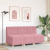 Sofa Fotel Różowy 55 cm Aksamit